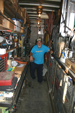 Joe in Truck (view south to north)