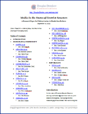Media in States with Centrist Senators report